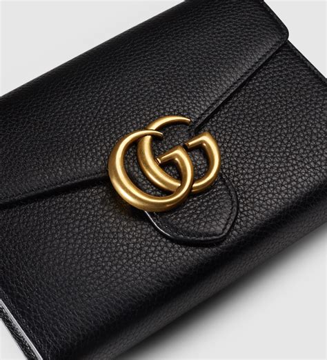 gucci marmont mini chain wallet|Gucci signature wallet on chain.